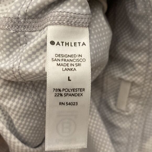 Athleta Large Ultimate Stash Pocket Printed Capri Cropped Leg Workout Tights - Picture 7 of 10